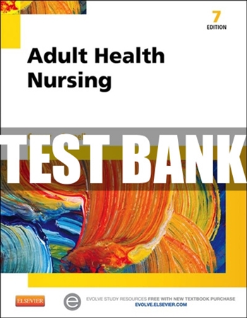 Test Bank For Adult Health Care 7th edition By Cooper