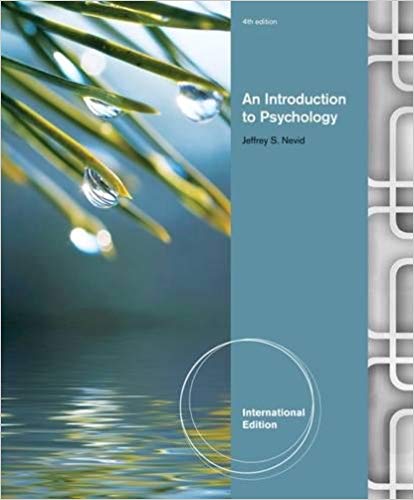 Test Bank For An Introduction to Psychology