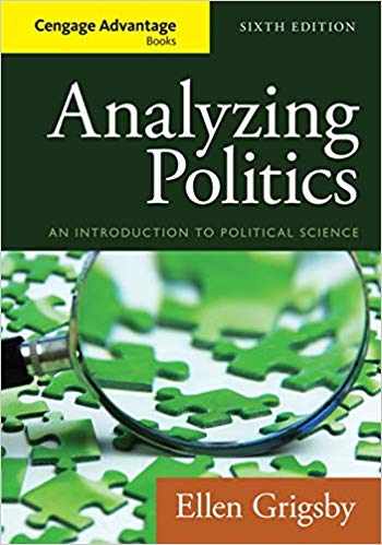 Test Bank For Analyzing Politics 6th Edition by Ellen Grigsby