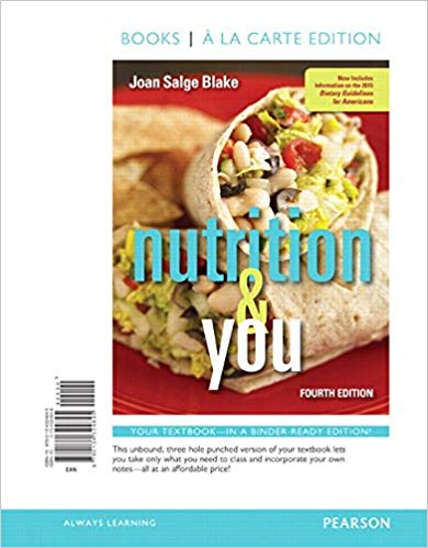 Test Bank For Nutrition And You 4th Edition By Blake