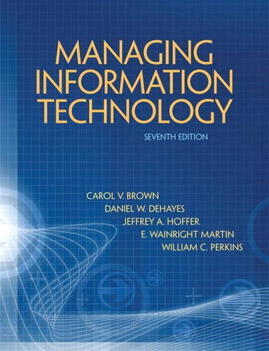 Test Bank for Managing Information Technology 7th edition Brown