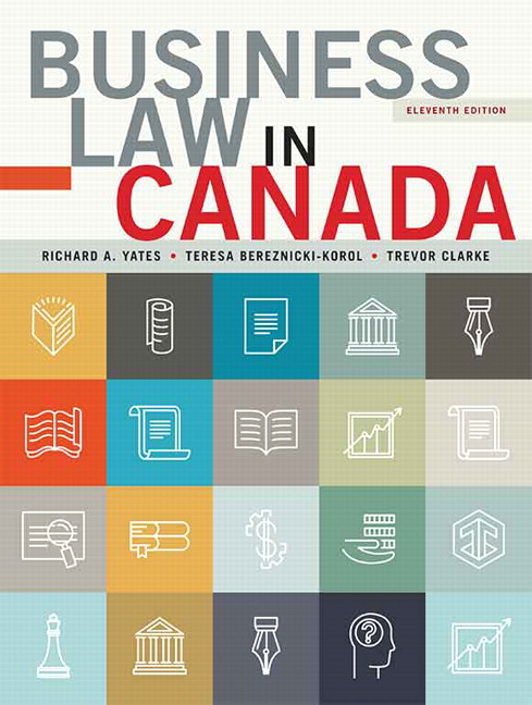 solution Manual for Business Law in Canada